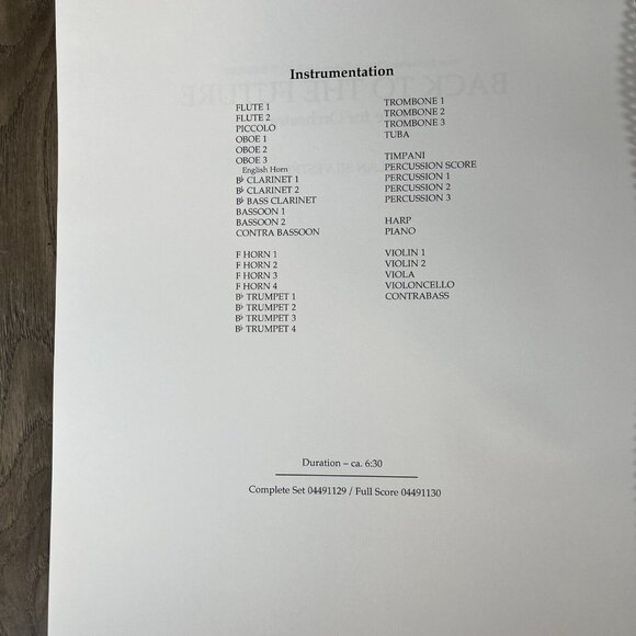 Back to the Future - Suite for Orchestra Symphony Pops Alan Silvestri - Picture 5 of 7